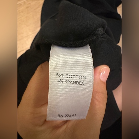 NWT J.Jill Cotton Ponte Black Petite Modern Minimalist Straight Pants,size MP - Picture 5 of 6